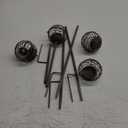 Solar Lanterns Lights Waterproof: 4 Pack Metal Hanging Outdoor Lights for Garden Yard Patio - Warm LED Tabletop Pathway Tree Decor - Birthday Christmas Gifts for Women Mom 2025