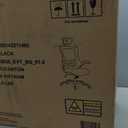 Flash Furniture Kelista High-Back Swivel Office Chair with Adjustable Lumbar Support and Seat Height, Ergonomic Mesh Desk Chair, Black