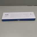 Wireless Keyboard and Mouse, Vssoplor 2.4GHz Rechargeable Compact Quiet Full-Size Keyboard and Mouse Combo with Nano USB Receiver for Windows, Laptop, PC, Notebook-White Silver