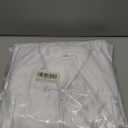 Newrara Unisex Shiny Kindergarten Graduation Gown Cap with Tassel Size 30 White