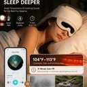 Head and Eye Electric Massager, Eye Massager with Heat | White Noise Helps You Sleep, 5 Zone Kneading, Rechargeable, 3 Temperature Settings