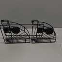 Shower Caddy Suction Cup, 2 Pack Suction Shower Shelf, NO-Drilling Bathroom Holder, Rustproof Bathroom Organizer for 90 Wall Corner, Black