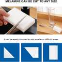 100 Pack Melamine Magic Sponge Eraser Extra Large No Scratches Cleaning Sponge Dish Sponges Household Cleaning Sponge for Kitchen, Bathroom,Furniture, Floor, Bathtub and Wall Cleaner (White)