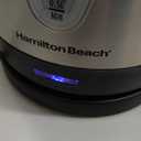 Hamilton Beach Electric Tea Kettle, Water Boiler & Heater, 1.7 Liter, Cordless Serving, 1500 Watts for Fast Boiling, Auto-Shutoff and Boil-Dry Protection, Stainless Steel (40880)