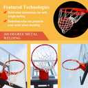 PROGOAL Breakaway Basketball Rim, Heavy Duty Flex Rim Replacement 5/8-In, Standard Goal Reinforced Mounting Bracket Fit Most Size Backboards Indoor and Outdoor