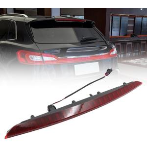 SecosAutoparts Third Brake Light Compatible with Lincoln MKX 2016 2017 2018 High Mount Stop Lamp with Harness # FA1Z13A613AB FA1Z-13A613-AB