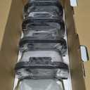 10-Pack Glass Food Storage Containers with Tempered Lids Borosilicate, Airtight, Oven-Safe (-4F~950F), BPA-Free, 4.4 & 1.6 Cup, Leak-Proof, Dishwasher Safe (Gray)