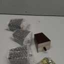 Sofa Legs Square Bed Feet 3 inch Wood Replacement Leg for Furniture Set of 4, Dark Brown