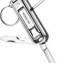 MR.GREEN Multifunctional Nail Clippers Stainless Steel Six Functions Nail Cutter Nail Files Small Knife Scissors (Small)