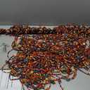 38 Strands Beaded Curtain Bamboo Curtain for Doorways Multi-Scenario Application Purely Handmade Beaded Curtains as Insect Screen for Bedroom or Balcony 35.4" x 78.7", Rainbow