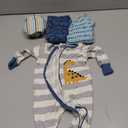 Gerber Baby Boys' 4 Pack Sleep 'N Play Footie, Dinosaur Blue, Newborn