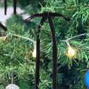 SIMISI RIBBON 24 Pcs Black Velvet Christmas Tree Bows Door Garland Decor Vintage Wreath Bow (3/8'' Wide, 5 * 7 inch)