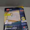 Avery Repositionable Printable Address Labels with Sure Feed, 1" x 2-5/8", White, 750 Blank Mailing Labels (58160)