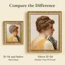HLiWEGNS Antique Gold 8x12 Frame Poster Frame with Aged Gold Finish Picture Frame for 8 x 12 Artwork, Canvas Prints, Puzzles, and Wall Decor