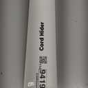 56.7in Cable Hider Cord Hider, Wire Covers for 2-4 Cords on Wall, Premium Cord Covers for Wires on Wall, Easy Set-up Wire Hider to Hide Tv Wires, Lamp, Speaker Cords, W0.95 H0.55in, White