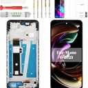for Moto G 2023 Screen Replacement for Moto G 5g 2023 LCD Replacement Display for Moto G 5g 2023 Digitizer Touch Assembly XT2313 XT2313-3 XT2313-4 XT2313-5 XT2313-6 with Frame Black