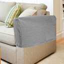 NOLITOY 2Pcs Chair Arm Protectors, Stretch Sofa Armrest Covers Made of Thick Fleece, Elastic Armchair Slipcover for Recliner & Sofa Protection, Anti-Slip Furniture Protector for Home & Office
