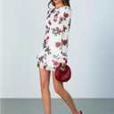 MakeMeChic Women's Cheetah Print Mini Dress Y2k Bell Sleeve Leopard Print Dress Going Out Outfits (M)