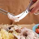 Jasni 2-Pack All 304 Stainless Steel Baby Food Scissors Detachable Vegetables Meat Noodles Kitchen Shears for Infant Kids Anti-Rust Food-Grade Dishwasher Safe with Travel Storage Case