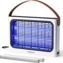 YISSVIC 20W Indoor Bug Zapper Electric Fruit Flies Traps for Indoors Mosquito Zapper Electric Moth Gnat Fly Zapper Extra 2 Bulbs for Home Kitchen Dining Living Room,(White)