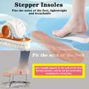 Steppers Insoles for Men, 2 Pair 4D Cloud Insoles Comfort Memory Foam Insoles, Footst Shoe Inserts Men and Woman, Shock Absorbing Shoe Inserts Trim to Fit All Shoe Types (M)