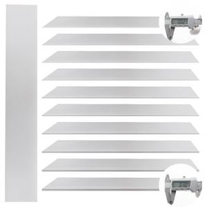 30 PCS Shim Stock Assortment, Thin Metal Strips Shims Stock 304 Stainless Steel 1" W x 6" L, Corrosion Resistant, Burr-Free, Bendable Metal shims for Leveling & DIY, 10 Thickness (0.0007"-0.01")