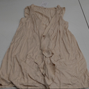 Summer Vest for Women Lightweight Fashion Casual Soft Knit Sleeveless Cardigan Curved Hem with Cozy Pockets L