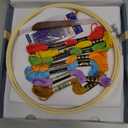 Bradove Classic Embroidery Stitches Practice Kit, Embroidery Kit for Beginners, Beginner Embroidery Kit for Adults, Hand Embroidery Kit for Kids, Stitches Kit