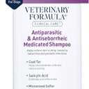 3 x Veterinary Formula Clinical Care Antiparasitic & Antiseborrheic Medicated Dog Shampoo, 16 oz  Paraben, Dye, Soap Free  Hydrating and Antifungal Shampoo for Dogs, White