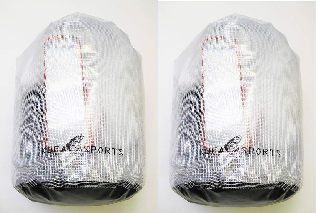 2-Pack of KUFA Roll Top Dry Bag (Size:11.5"x19",Color:Clear) WBCx2