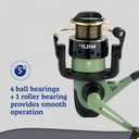 Shakespeare Wild Spinning Reel and 7' - Light  2-Piece Fishing Rod Combo, Carbon Composite Rod Blank Construction, High Density EVA Handles