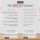 100% Organic Cotton Sheets King Size - 4 PC Organic King Size Sheets Set - Soft, Comfy, Breathable & Cooling - 16 Deep Pockets, Easy-Fit, Extra Soft Percale Bedding Set - White