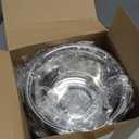 10 Pcs 8 Cup Metal Dog Bowls Stainless Steel Thickened Food Bowls Travel Kennel Food and Water Dish for Medium Large Size Dogs Cats, 64 Oz, Dishwasher Safe