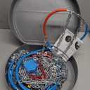 Snow-Chains Auto Fixing 1 Min Quick Fit Easy Installation Tire-Chains, Gifts for Safety, Portable Reusable Universal Emergency Tire Traction Chain for Passenger Car and SUV - Set of 2 (XM-140)