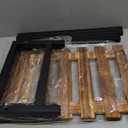 Shoe Rack Organizer for Small Spaces 1 Tier Long Narrow Shoe Stand, Closet Shoe Rack, Small Shoe Shelf for Closet Entryway Corner Garage and Bedroom Front Door - Shoe Storage Combining Wood and Metal (Black)