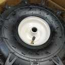 11x4.00-4" Tiller Tire and Wheel, 3/4" Axle Size, 3-1/8" Centered Hub, Compatible with Craftsman & Troy-Bilt Tiller Replacement, 2 Pack-11x4.00-4