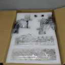 Black and Gold Hardwired Wall Sconces Set of 2, Modern Bathroom Vanity Sconces Wall Lighting with Clear Glass Shade, Farmhouse Wall Mount Lights for Mirror Bedroom Living Room Hallway Kitchen