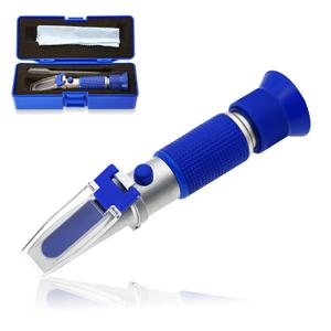 DEF Refractometer 0-40% AdBlue Diesel Exhaust Fluid Urea Concentration Refractometer Hand Held Refractometer with ATC for Automotive Diesel, Made of Copper Not Cheap Aluminum (Model AMR001)