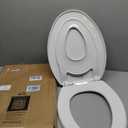 Little2Big Toilet Seat with Built-In Toddler Potty Training Seat, Slow Close, Easy to Install, Made in USA, ELONGATED, White