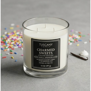 Tuscany Candle Charmed Sweetsimited Addition Baked Vanilla, Sprinkles & Icing