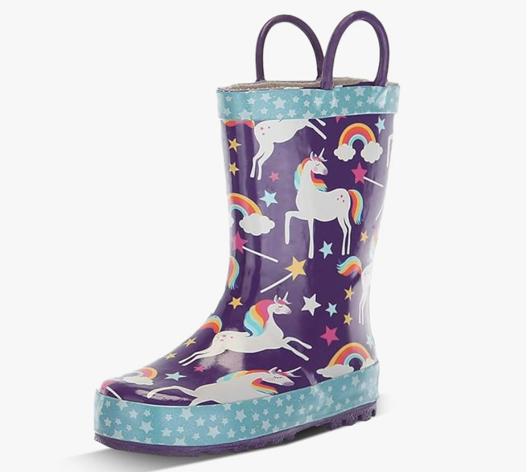 Western Chief Rain Boots with Pull on Handles for Toddlers and Kids - Premium Waterproof Boots for Boys and Girls 3