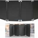4 Panels Safety Barricade, 92 x 39" Foldable Security Gates Barrier