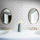 VViViD 11 Sheets Peel and Stick Faux Brushed Steel Wall Tiles, Self Adhesive Backsplash 12x12, 2mm Thick Kitchen, Bathroom (11 sq. ft.)