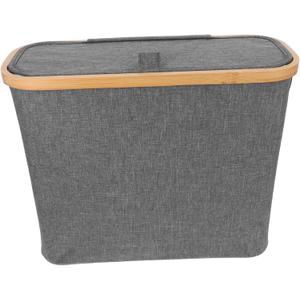 Gadpiparty Fabric Toilet Paper Holder Bathroom Laundry Storage Paper Bin Lid Modern Design