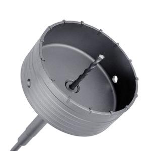 6 inch / 152mm Concrete Hole Saw with 220mm SDS Plus Shank Connecting Rod,Tungsten Carbide Teeth Cement Hole Saw for Cement Brick Concrete Stone Wall (6 inch (152mm))