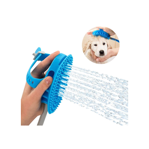 Pet Shower Sprayer | Indoor/Outdoor Dog & Cat Hand Shower | Aqua Shower with Scrubber | All-in-One Grooming Tool and Massager