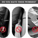 2PCS Car Seat Gap Filler - Car Seat Gap Filler Organizer for Holding Phone,Key,Purse - Universal Car Gap Filler Fits Car Truck SUV Car Interior Accessories (Black/2PCS)