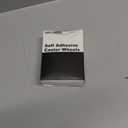 Self Adhesive Caster Wheels, Appliance Rollers for Kitchen Appliances, 1 Inch Swivel Steel Universal Wheel Appliance Sliders, 28 LBS Load Capacity Per Wheel Low Profile Roller (8 PCS, Black)