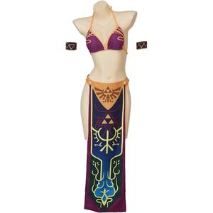 MelangCos Princess Cosplay Costume Sexy Lingerie Outfit for Women (3X-Large, Purple)