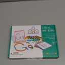 142pcs Wooden Pattern Blocks Montessori Smart Sticks Wooden Tangram Puzzle STEM Toy Activities Preschool Brain Teaser Montessori Toys Gift for 3 4 5 Years Old Kids Boys Girls